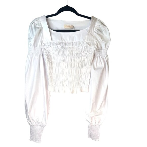 2/$30 NWT Choosy XS Charlotte White Top Cottagecore - Picture 4 of 14